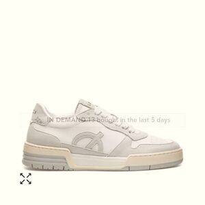 NIB LØCI Women's Atom Low Top Sneakers White/ Off White Size US 8 EU 39